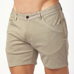 ST33LE - PECAN 5" INSEAM STRETCH KNIT JEANS SHORTS ST-1932
